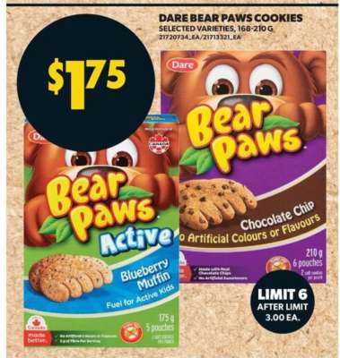 Dare Bear Paws Cookies