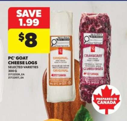PC Goat Cheese Logs
