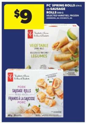 PC Spring Rolls or Sausage Rolls