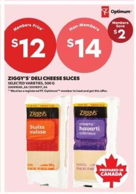 Ziggy's Deli Cheese Slices