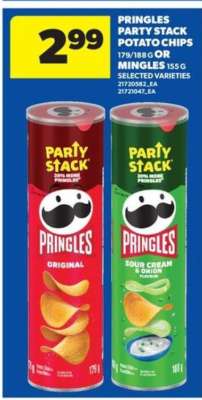 PRINGLES PARTY STACK POTATO CHIPS