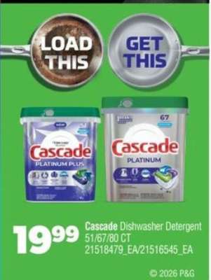 CASCADE DISHWASHER DETERGENT