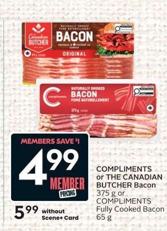 COMPLIMENTS or THE CANADIAN BUTCHER Bacon