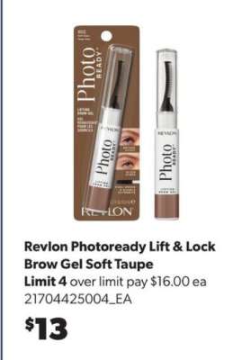 Revlon Photoready Lift & Lock Brow Gel Soft Taupe