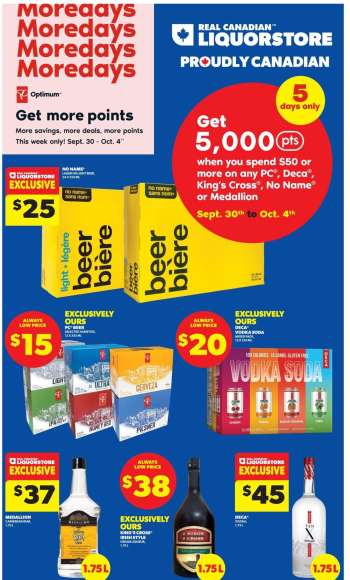 Real Canadian Liquorstore Flyer - September 30, 2026 - October 04, 2026.