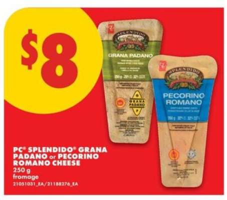 PC® Splendido® Grana Padano or Pecorino Romano Cheese