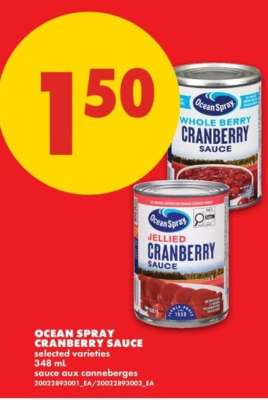 Ocean Spray Cranberry Sauce
