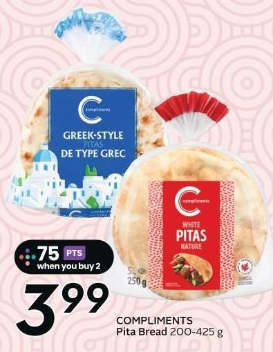COMPLIMENTS Pita Bread