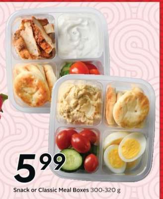 Snack or Classic Meal Boxes