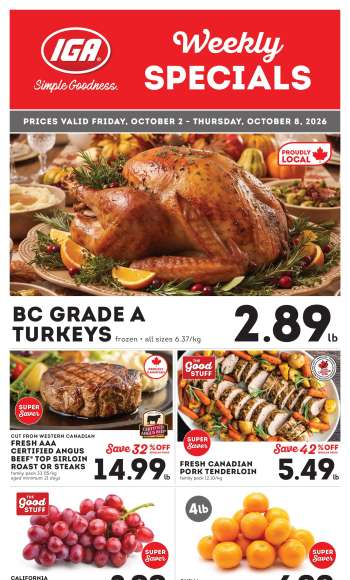 thumbnail - IGA Simple Goodness flyer