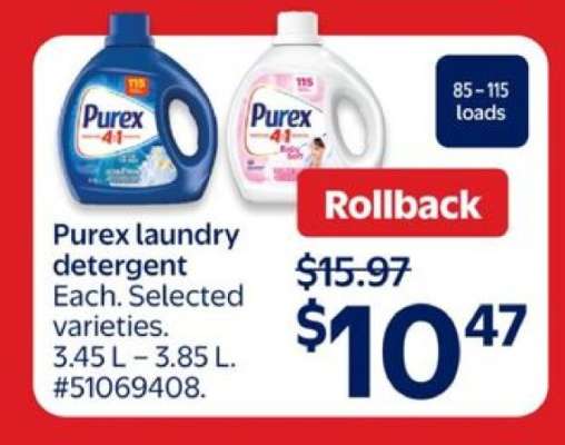 PUREX LAUNDRY DETERGENT