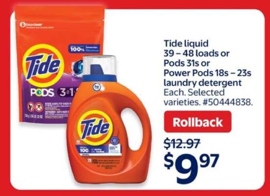 Tide Liquid or Pods