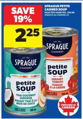 Sprague Petite Canned Soup