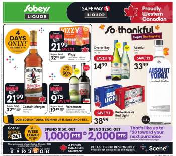 Sobeys Liquor Flyer - October 08, 2026 - October 14, 2026.