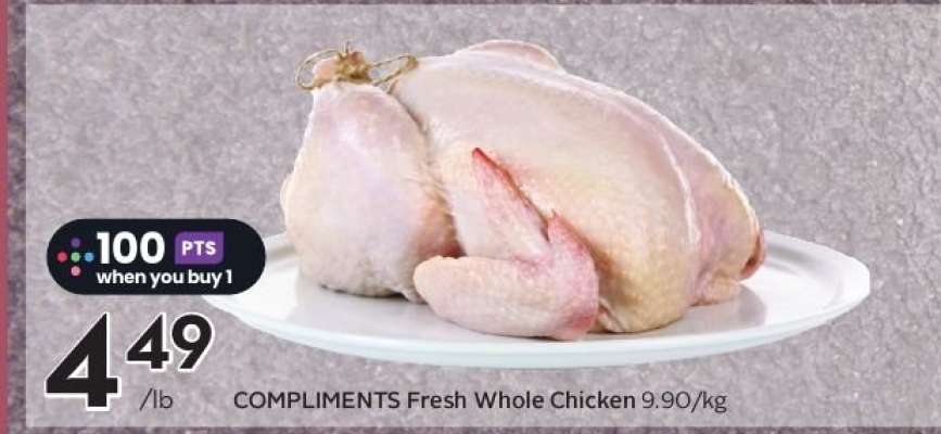 COMPLIMENTS Fresh Whole Chicken