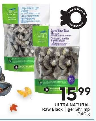 ULTRA NATURAL Raw Black Tiger Shrimp