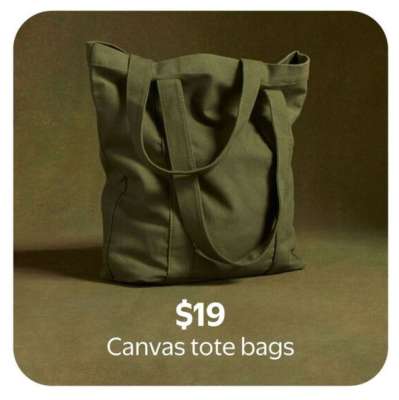 Canvas tote bags