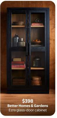 Better Homes & Gardens Ezra glass-door cabinet