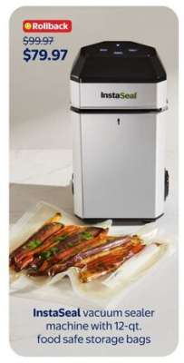 InstaSeal vacuum sealer machine