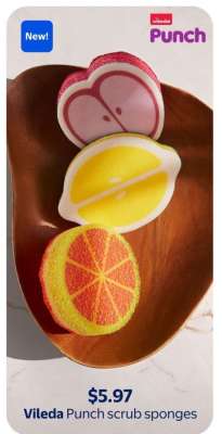 Vileda Punch scrub sponges