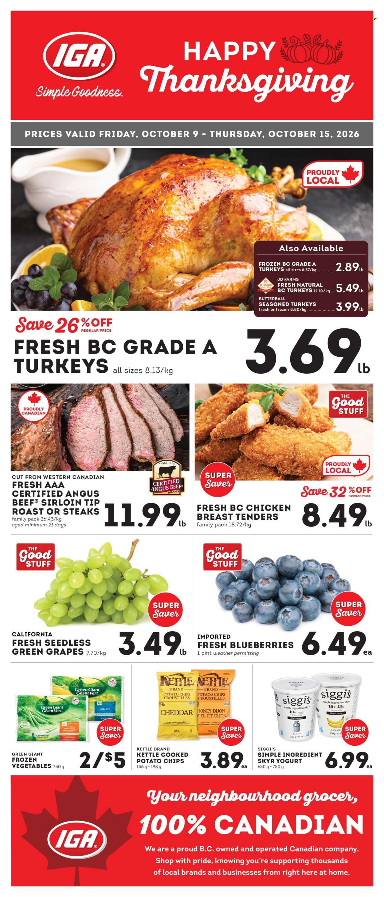 IGA Simple Goodness flyer - October 09, 2026 - October 15, 2026. Page 1