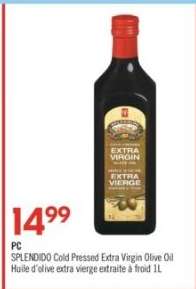 PC SPLENDIDO Cold Pressed Extra Virgin Olive Oil