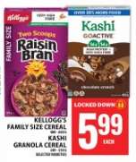 Kellogg's Family Size Cereal / Kashi Granola Cereal