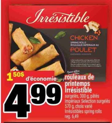 ROULEAUX DE PRINTEMPS IRRÉSISTIBLE