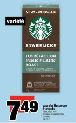 capsules Nespresso Starbucks