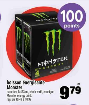 Boisson Énergisante Monster