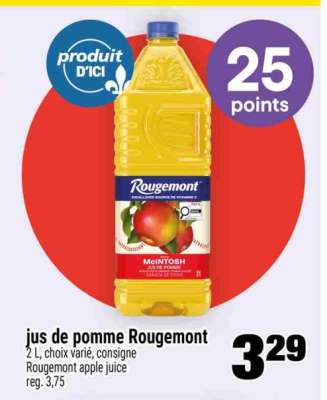 JUS DE POMME ROUGEMONT