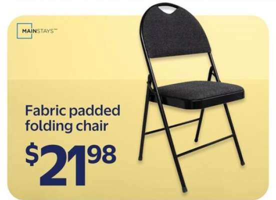 Fabric Padded Folding Chair