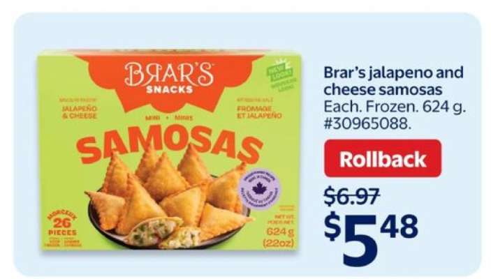 Brar's jalapeno and cheese samosas