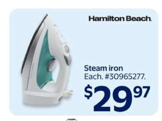 Hamilton Beach Steam Iron