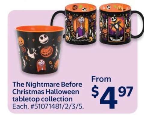 The Nightmare Before Christmas Halloween tabletop collection