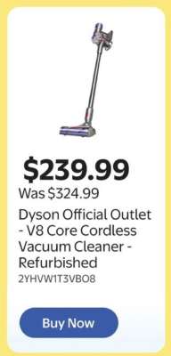 Dyson Official Outlet - V8 Core Cordless Vacuum Cleaner - Refurbished