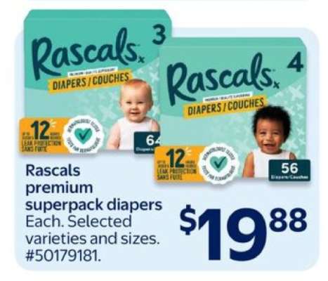 Rascals Premium Superpack Diapers