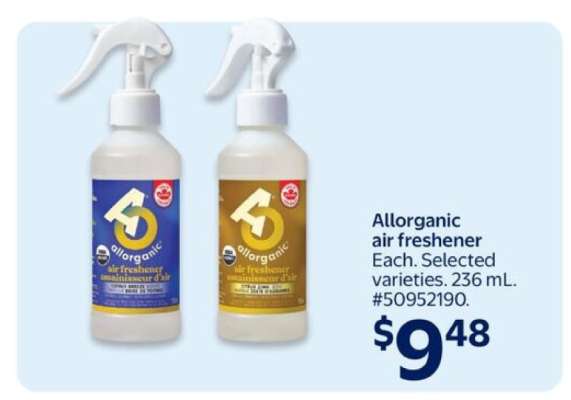 Allorganic air freshener