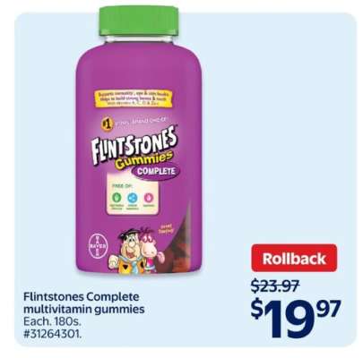 Flintstones Complete Multivitamin Gummies
