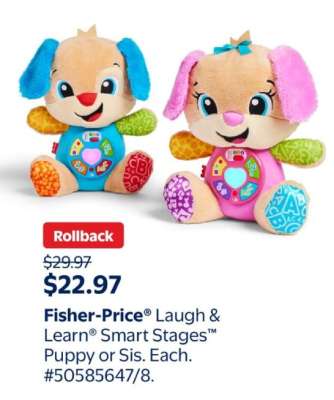 Fisher-Price Laugh & Learn Smart Stages Puppy or Sis