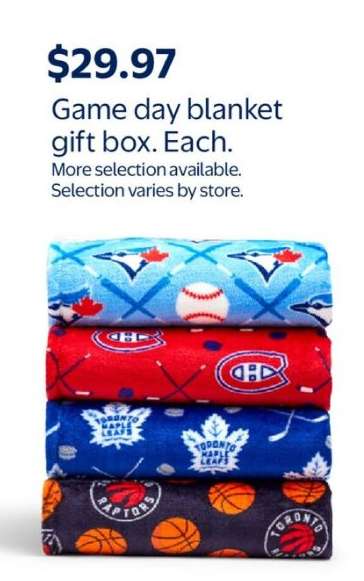 Game day blanket gift box