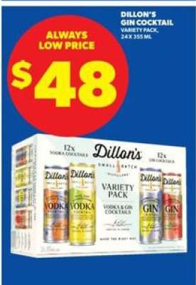 Dillon's Gin Cocktail Variety Pack