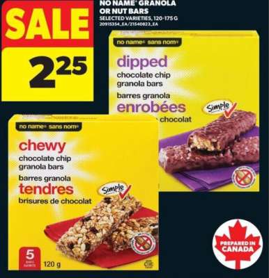 NO NAME Granola or Nut Bars
