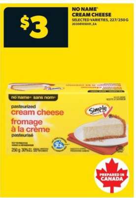 No Name Cream Cheese