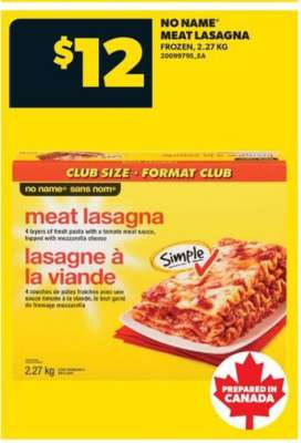 NO NAME MEAT LASAGNA