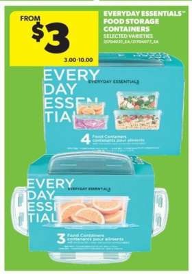 Everyday Essentials Food Storage Containers