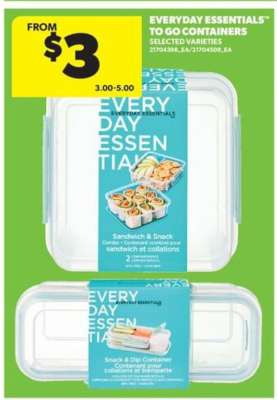 Everyday Essentials To Go Containers