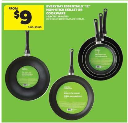 Everyday Essentials 12" Non-Stick Skillet or Cookware
