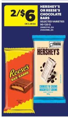 Hershey's or Reese's Chocolate Bars