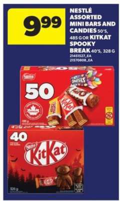 Nestlé Assorted Mini Bars and Candies or KitKat Spooky Break